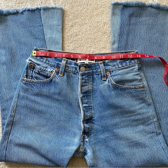 RE/DONE LEVI’S 5 BUTTON FLY CROP KICK - Picture 13 of 16